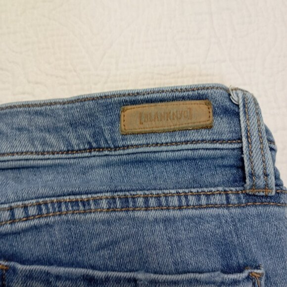 BlankNYC Skinny Classique Blue Floral Embroidered Jeans Size 27 Womens - Picture 9 of 13